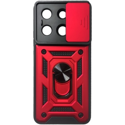 Купить чохол-накладка armor magnet camshield для xiaomi redmi note 13 4g - red онлайн