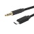 кабель aux skydolphin sr12 braided wire type-c(male) - 3.5mm(male) 1m (чорний) 
