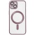 Купить чохол tpu metallic full camera with magsafe для apple iphone 13 (matte rose) онлайн