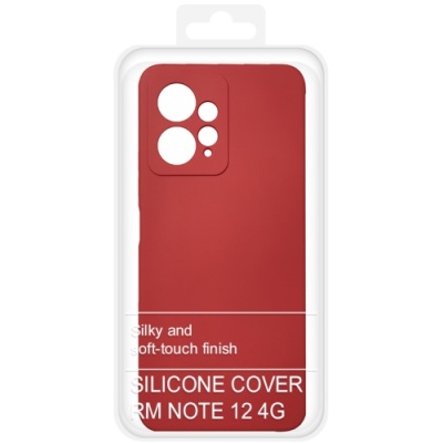 Купить силіконовий чохол soft silicone case для xiaomi redmi note 12 4g (червоний) онлайн