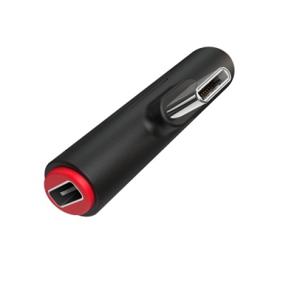 перехідник borofone bv8 type-c 2-in-1 audio converter (чорний) 