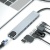 usb hub адаптер xo-hub003 2 usb/type c/pd/hdmi 4k/sd/tf/rj45 8 in 1 (чорний) 