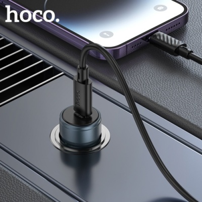 Автомобільний Зарядний Пристрій Hoco Z57 PD30W (1Type-C) (сірий)