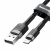 кабель baseus cafule usb - lightning 2.4a/1m (calklf-bg1) (black-grey) 