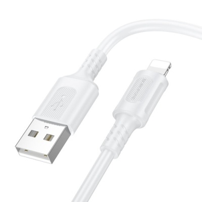 кабель borofone bx111 usb - lightning 2.4a/1m (білий) 