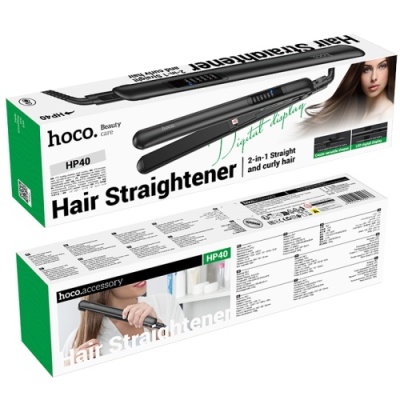 випрямляч для волосся hoco hp40 (чорний) 