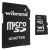 карта пам'яті wibrand microsdhc 4gb 4 class + adapter (чорний) 