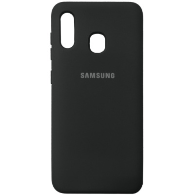 Купить силіконовий чохол soft silicone case для samsung a305 galaxy a30/a205 galaxy a20 - black онлайн