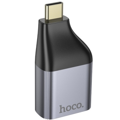 перехідник hoco ua34 type-c to vga 2k 60hz (сiрий) 