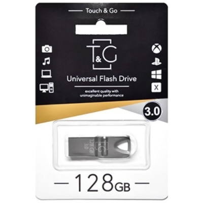 usb флеш-накопичувач tg 128gb metal 117 (сталевий) 