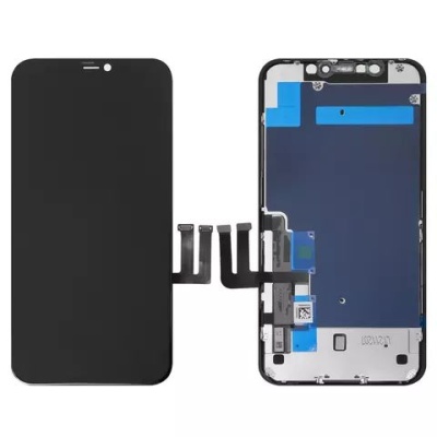 дисплей для apple iphone 11, в зборі з сенсором та рамкою black toshiba/sharp_ver.(original refurbished by china)