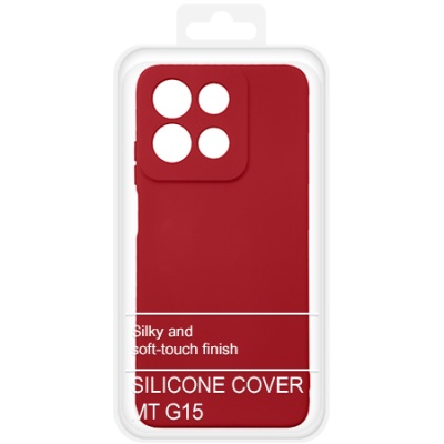 Купить чохол soft silicone case full для motorola g15 (червоний) онлайн