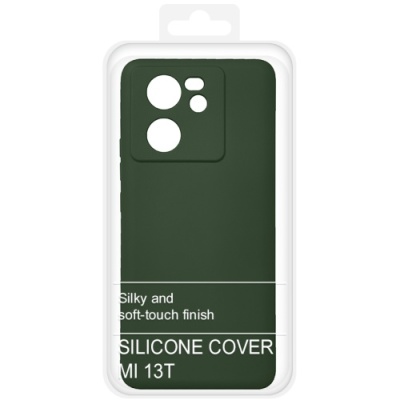 Купить силіконовий чохол soft silicone case для xiaomi 13t/13t pro (темно-зелений) онлайн
