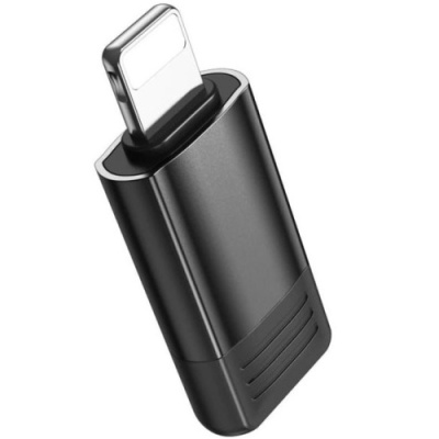 перехідник borofone bv18 lightning male - type-c 2.0 female (чорний) 