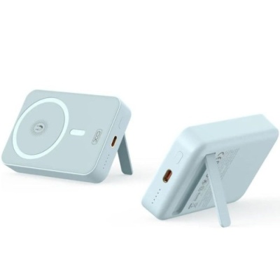 додаткова батарея power bank xo pr231 magnetic 15w wireless charging+pd20w 10000mah (голубий) 