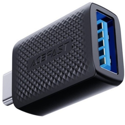 перехідник otg acefast j1 type-c - usb 3.0 (чорний) 