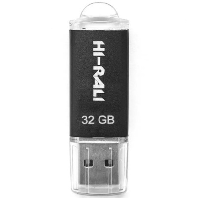 usb флеш-накопичувач hi-rali rocket 32gb (чорний) 