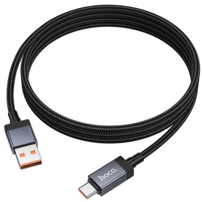 кабель hoco x118 usb - type-c 5a/1m (чорний) 