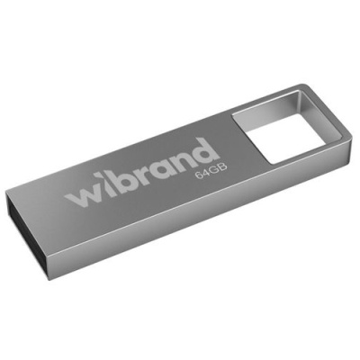 usb флеш-накопичувач wibrand 64gb shark (срібло) 