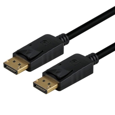 кабель dp to dp 1.2v 4k/75hz 1m (чорний) 