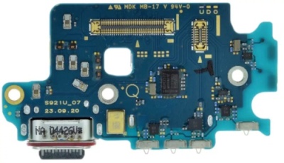 шлейф для samsung s921b galaxy s24, конектора зарядки, з мікрофоном, (original china), плата зарядки