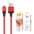 кабель hoco x14 times speed usb - lightning 2.4a/2m (червоно-чорний) 