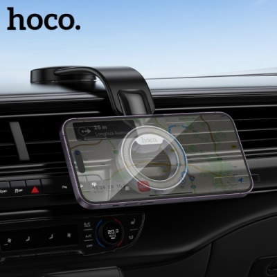 Автотримач Hoco H71 Magnetic Ring (Чорно-Сiрий)