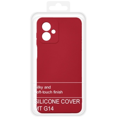 Купить силіконовий чохол soft silicone case для motorola g14 (червоний) онлайн