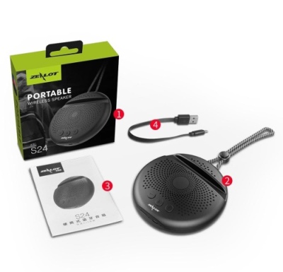 портативна колонка zealot s24 (чорний) 