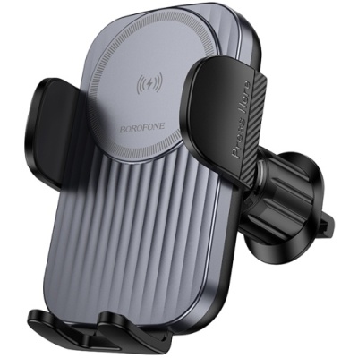 Автотримач Borofone BH221 Air Outlet Wireless Charger 15W (Black)