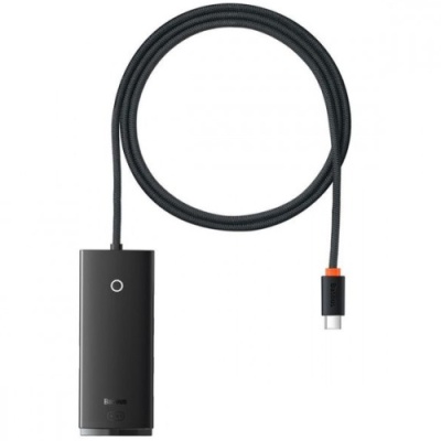 usb hub baseus lite series 4-port (type-c to usb3.0*4) (wkqx030401) 1m black 