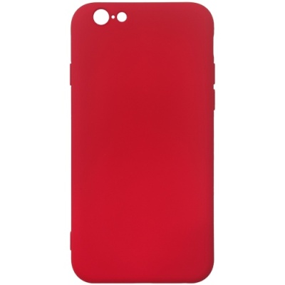 Купить чохол silicone case для apple iphone 6/6s (14) red - full camera онлайн