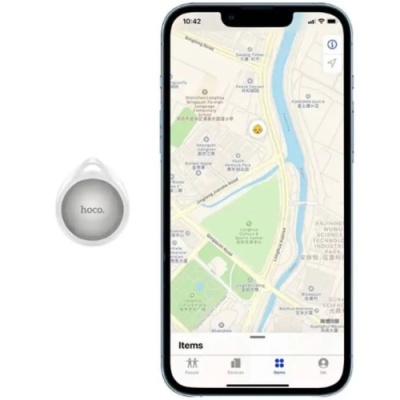 gps-трекер hoco di29 plus з брілком (білий) 