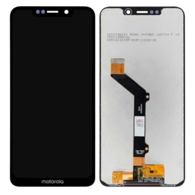 дисплей для motorola xt1941 moto one з чорним тачскріном (original china)