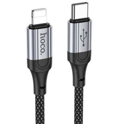 кабель hoco x102 type-c - lightning 27w/1m (чорний) 