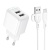 Мережевий Зарядний Пристрій Borofone BAS41A 2USB/12W/2.4A + (USB - MicroUSB) (Білий) мережевий зарядний пристрій borofone bas41a 2usb/12w/2.4a + (usb - microusb) (білий)