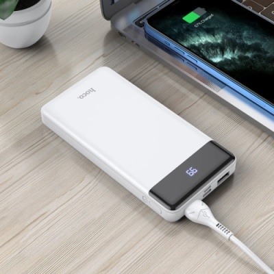 додаткова батарея power bank hoco j84 10000mah (білий) 