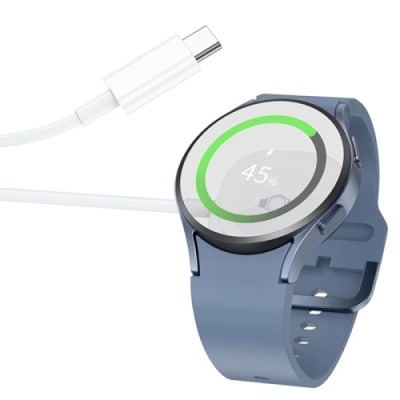 бездротовий зарядний пристрій hoco dc86 (samsung watch) (білий) 
