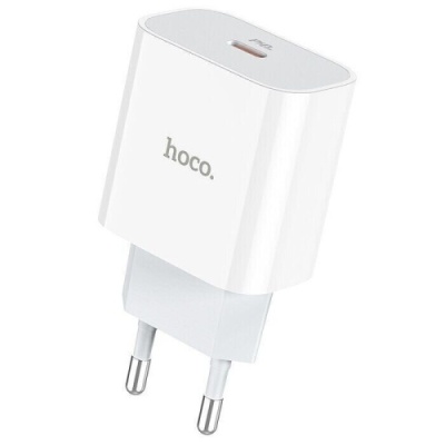 мережевий зарядний пристрій hoco c76a plus (pd) 1type-c/3.0a/20w (білий) 