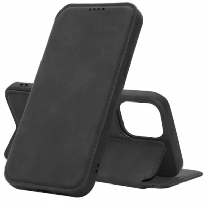 Купить чохол-книжка fitow leather для apple iphone 12 pro max - black онлайн