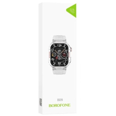 смарт-годинник borofone bd9 smart sports watch(call version) (срiбло) 