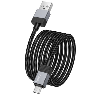 кабель hoco x110 usb - microusb 2.4a/1m (чорний) 