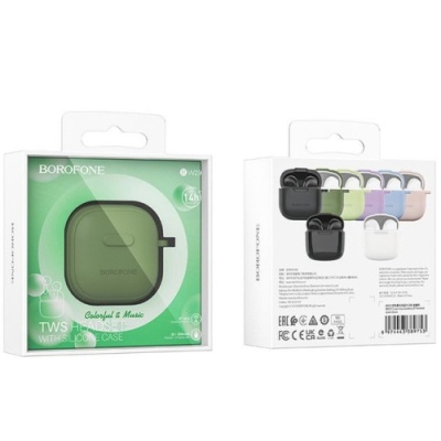 бездротові навушники (tws) borofone bw29 charm forest green 