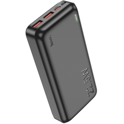 додаткова батарея power bank hoco j101a astute pd20w+qc3.0 22.5w 20000 mah (чорний) 