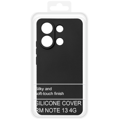 Купить чохол soft silicone case full для xiaomi redmi note 13 4g (чорний) онлайн