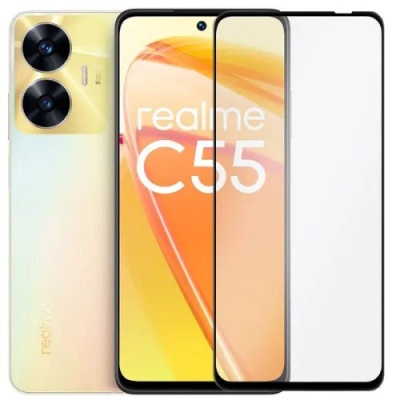 захисне скло ipaky для realme c55 (чорний) 
