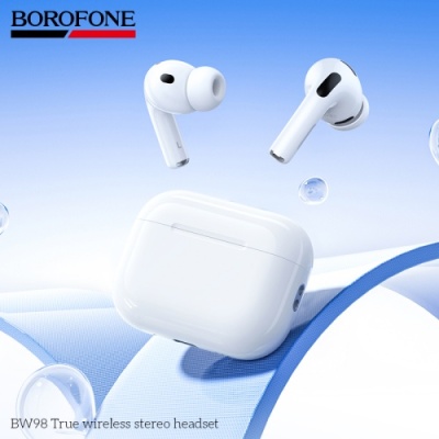бездротові навушники (tws) borofone bw98 (білий) 
