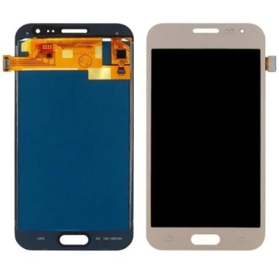 дисплей для samsung j200 galaxy j2 з золотистим тачскріном (oled)