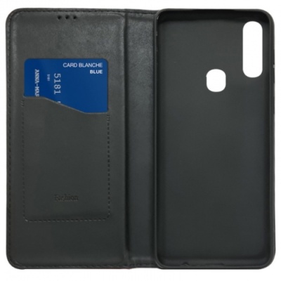 Купить чохол-книжка leather fold для zte blade a7 2020 (чорний) онлайн