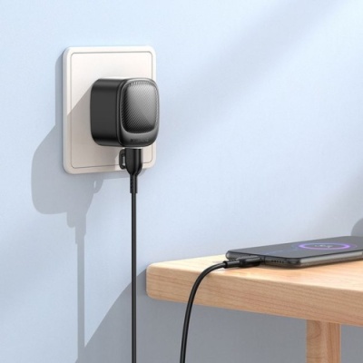 мережевий зарядний пристрій borofone bas21a special 2usb/10.5w/2a + (usb - microusb) (чорний) 